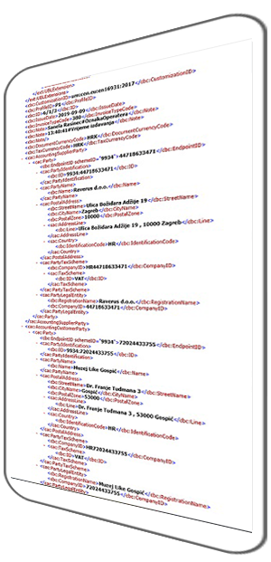 XML shema e-računa